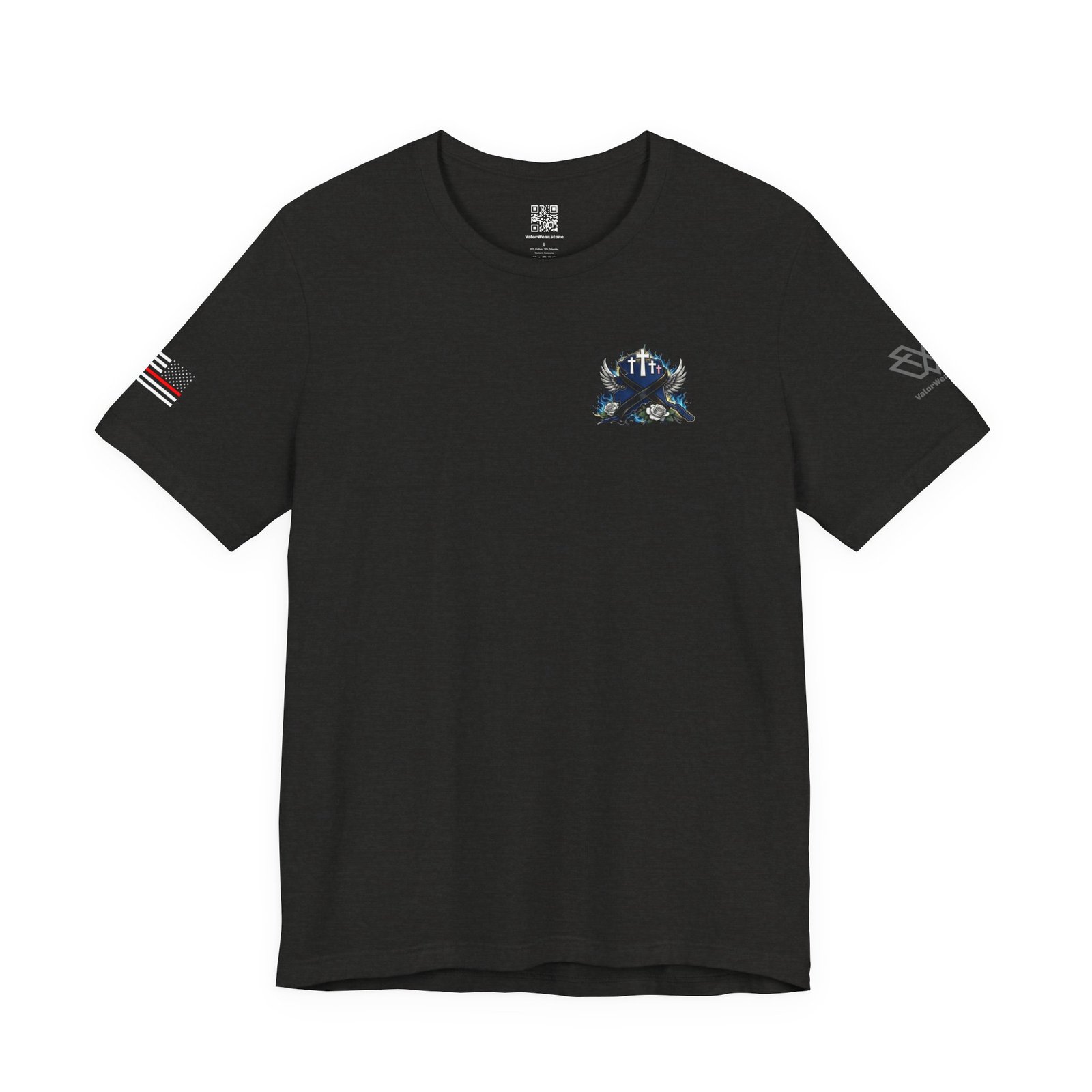 Faith Wings Graphic Tee β Memorial Tribute Short Sleeve Shirt