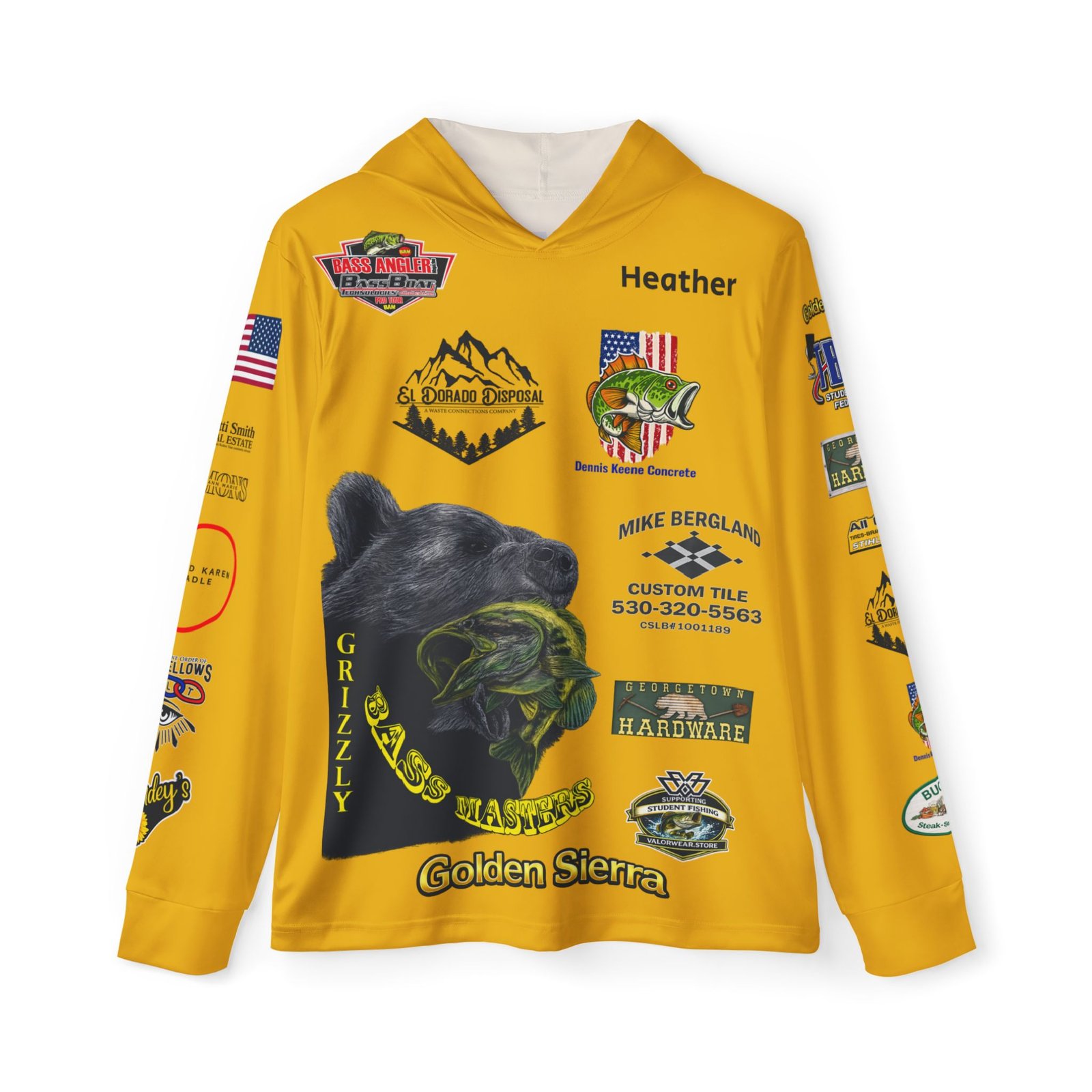 Grizzley Bassmasters Performance Hoodie | SPF 50 Fishing Jersey | Heather Neumann - Image 2