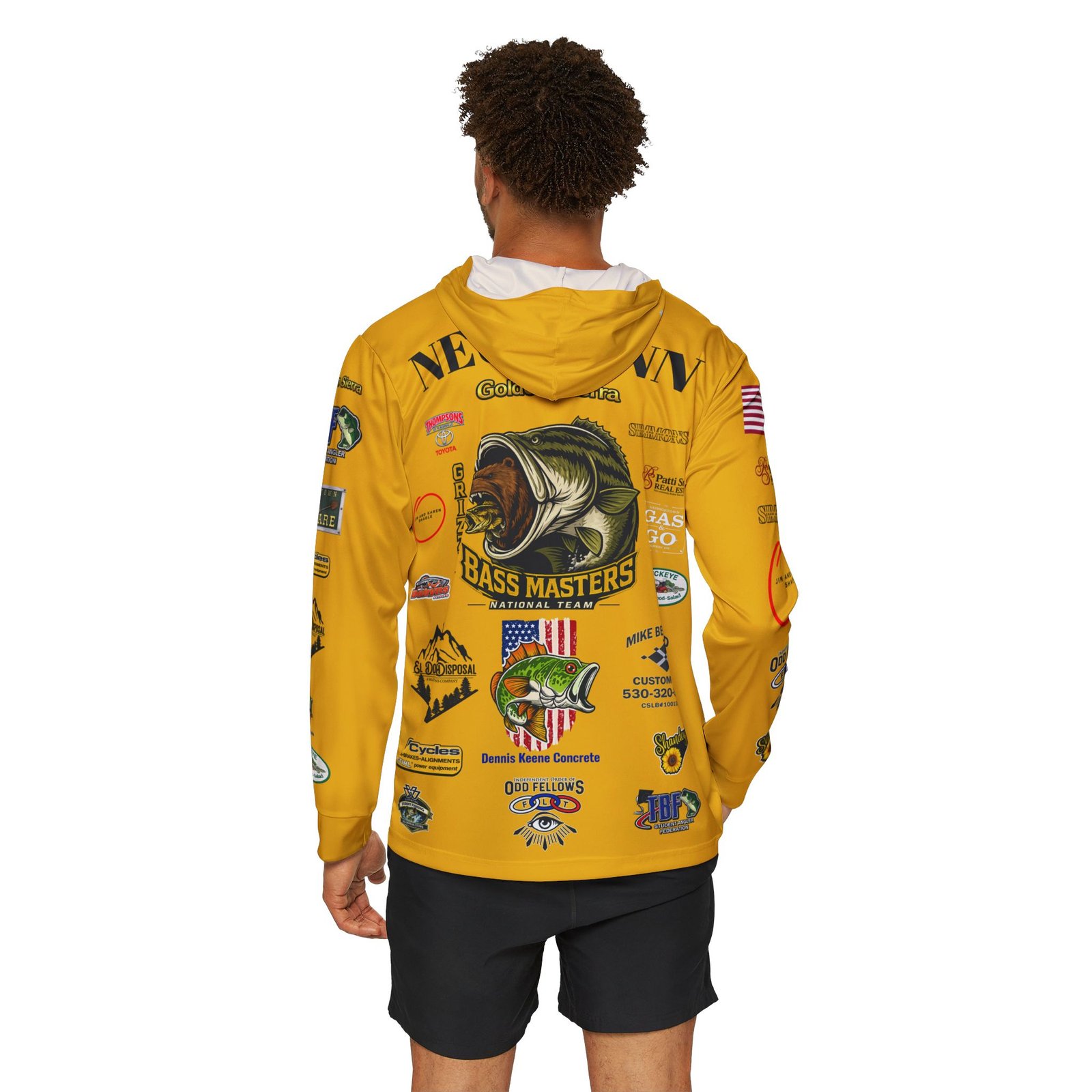 NATIONAL TEAM β Grizzly Bassmasters Performance Fishing Hoodie | SPF 50 Tournament Jersey | Heather Neumann - Image 4