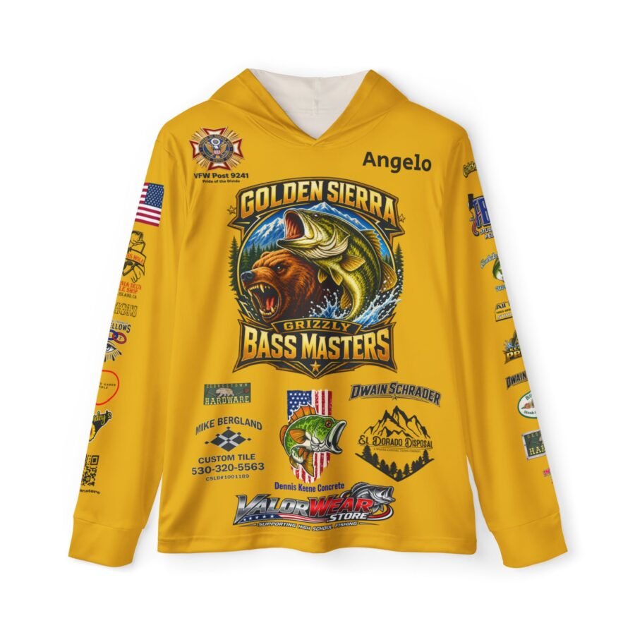 Grizzly Bassmasters Golden Sierra 2026–27 SPF 50 Fishing Jersey | Angelo Dorsey