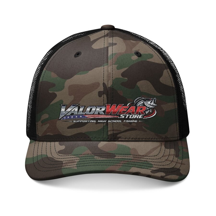 ValorWear Outdoors – Supporting High School Fishing Camo Trucker Hat
