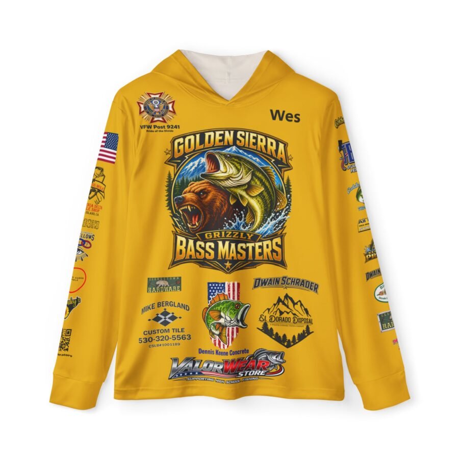 Grizzly Bassmasters Golden Sierra 2026–27 SPF 50 Fishing Jersey | Wes Norman